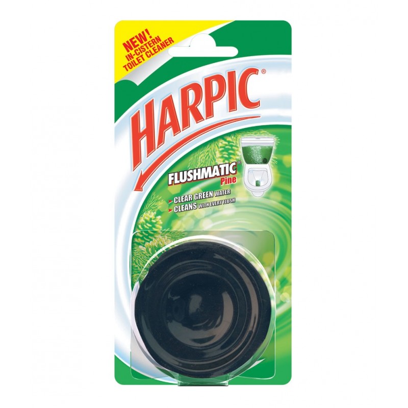 HARPIC TOILET CLEANER FLUSHMATIC CLEAR GREEN PINE - 50 GM