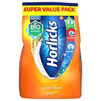 HORLICKS CLASSIC MALT BASED FOOD - SUPER VALUE PACK - 500 GM POUCH