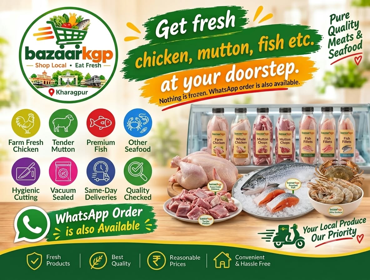 Chicken, Mutton, Fish etc.