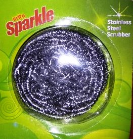 SPARKLE STAINLESS STEEL SCRUBBER - 1 PC