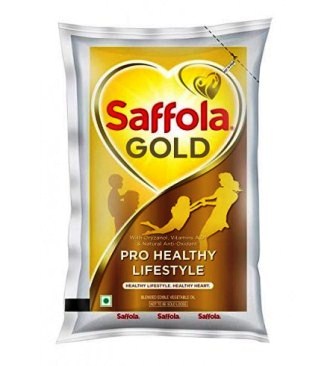 SAFFOLA GOLD OIL POUCH - PRO HEALTHY LIFESTYLE - 1 LTR