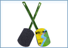 NYLON BRYTE SCRUBBER WITH HANDLE - 1 PC