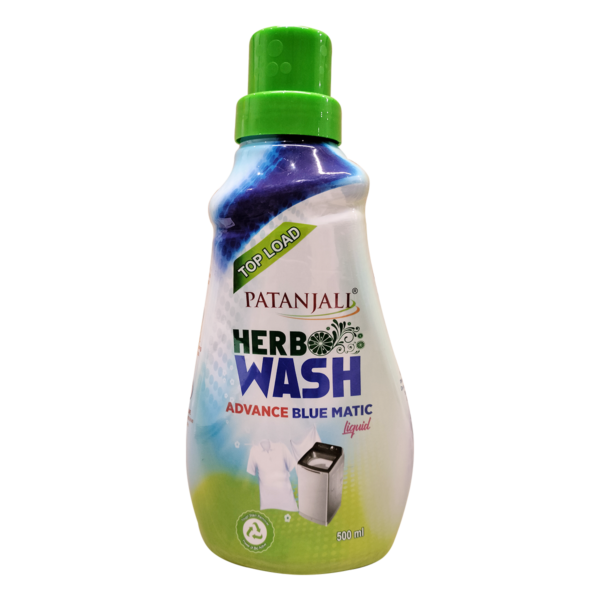 PATANJALI HERBO WASH LIQUID DETERGENT - ADVANCE BLUE MATIC - TOP LOAD